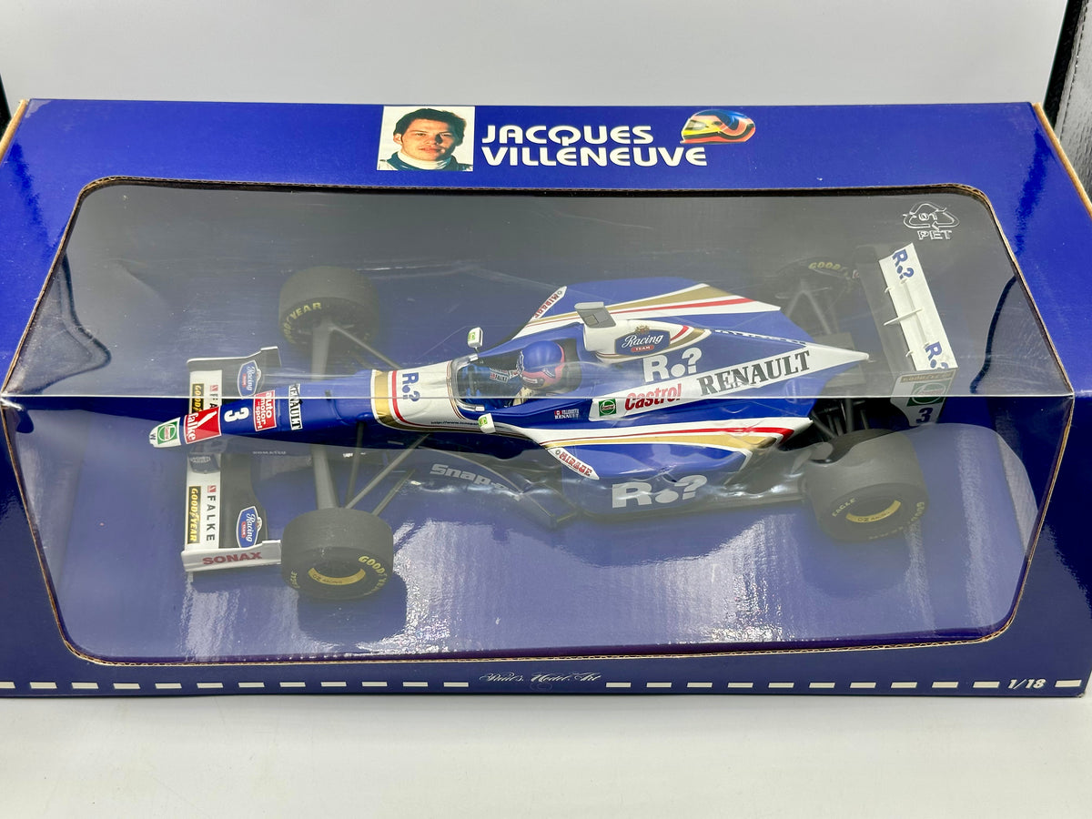 1:18 1997 Jacques Villeneuve -- #3 Williams FW19 -- Minichamps F1
