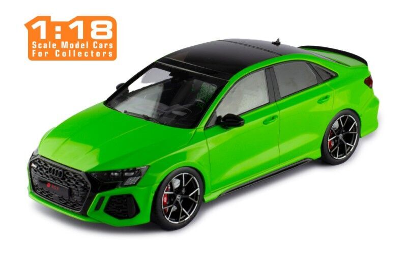 1:18 Audi RS3 (8Y) Limousine 2022 -- Green -- IXO Models