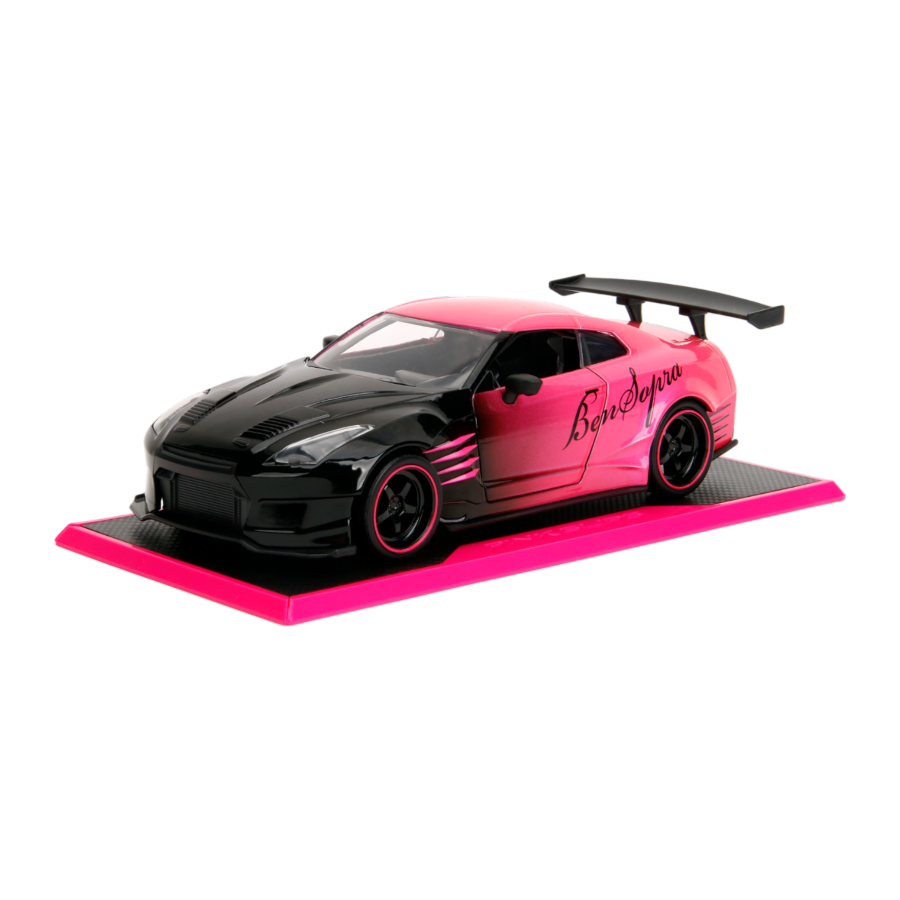 1:24 2009 Nissan GTR Ben Sopra -- Black/Pink -- JADA: Pink Slips