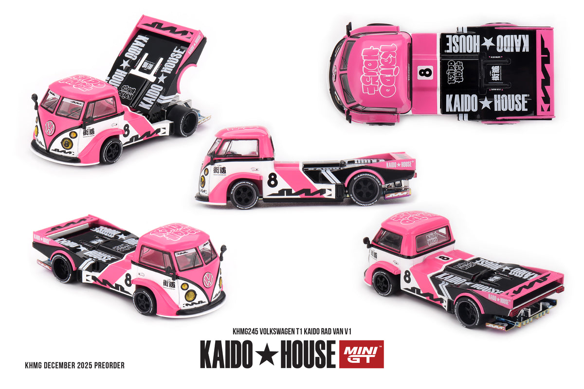 Pre-Order) 1:64 Volkswagen T1 Kombi KAIDO RAD VAN V1 -- Kaido House x