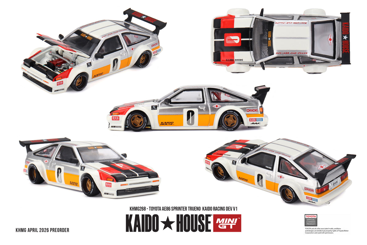Pre-Order) 1:64 Toyota AE86 Sprinter Trueno - Kaido Racing Dev V1 --