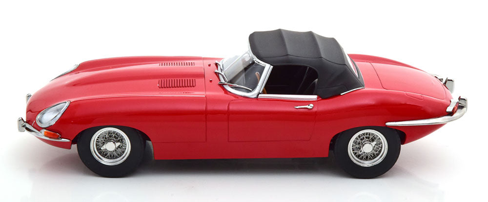 1:18 1961 Jaguar E-Type Cabriolet Series 1 -- Red -- KK-Scale KKDC1804