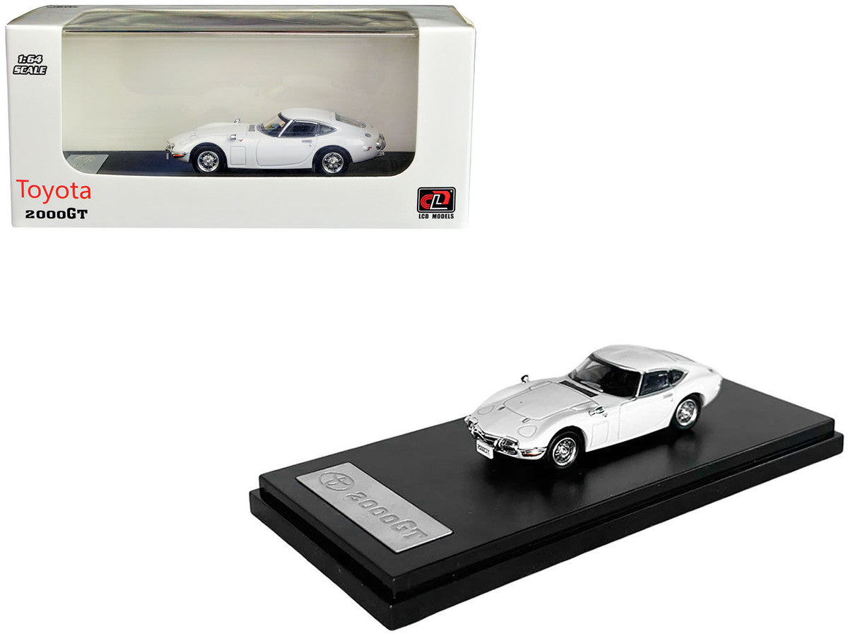 1:64 Toyota 2000GT -- White -- LCD Models