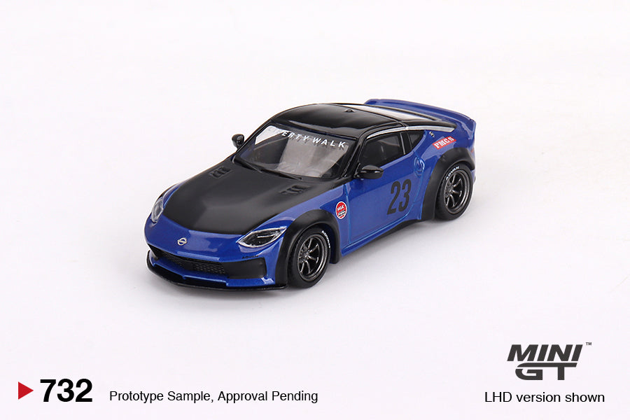 1:64 Nissan Z LB-NATION WORKS -- Serian Blue -- Mini GT