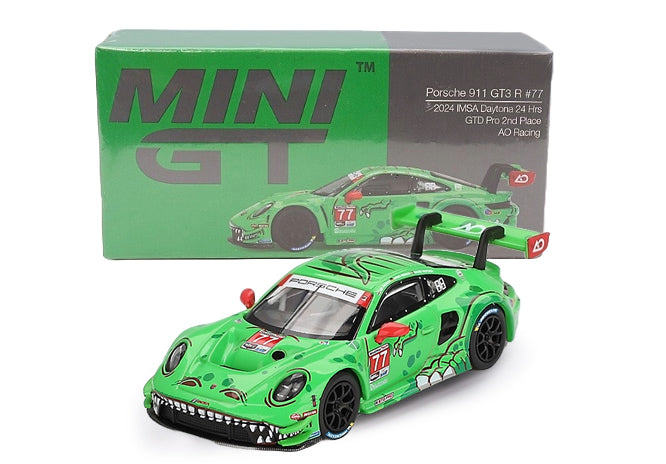 1:64 2024 Daytona 24 Hr -- #77 Porsche 911 GT3 R “REXY” -- Mini GT MGT
