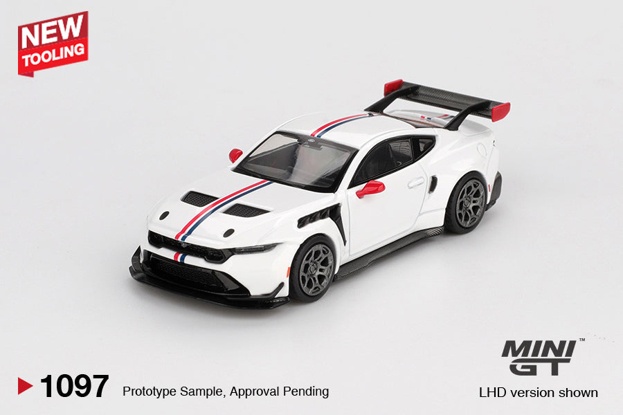 Pre-Order) 1:64 Ford Mustang GTD - Spirit of America -- White -- Mini