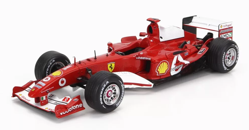 Modellino F1 Amalgam 1/8 Ferrari F2004 Michael Schumacher Winner San Marino  Gp 2004