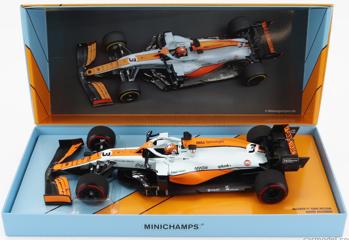 1:18 2021 Daniel Ricciardo -- Monaco GP -- McLaren MCL35M -- Minichamp