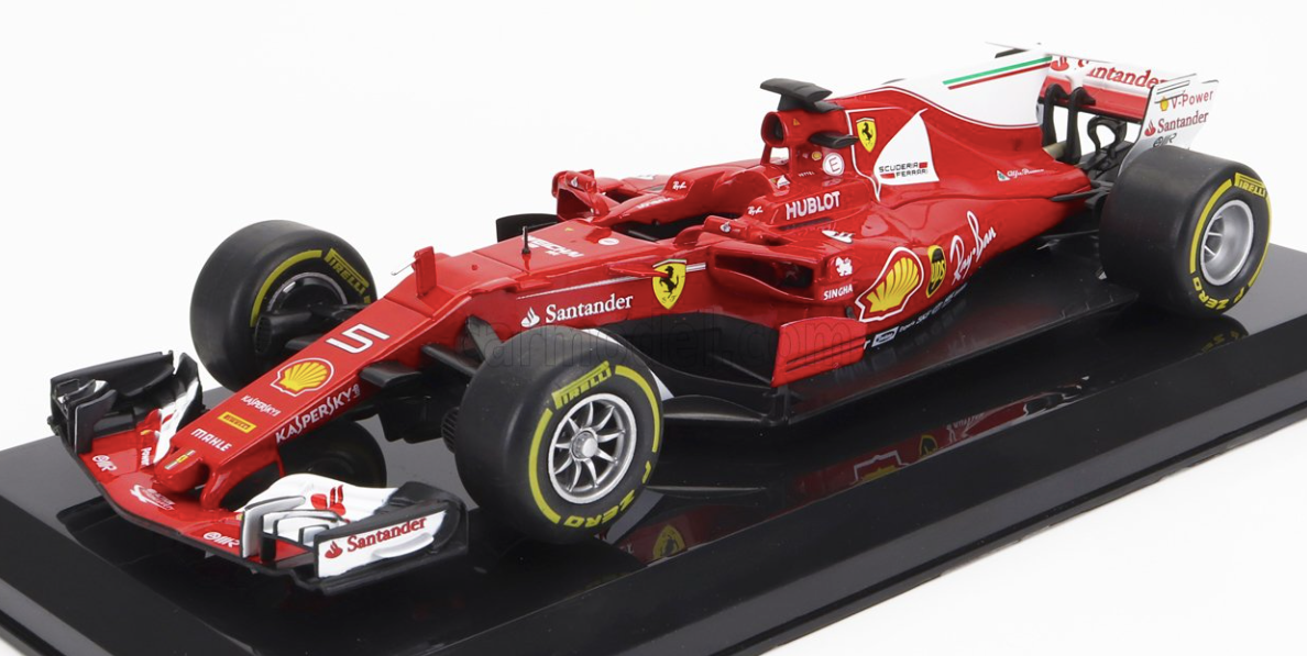 1:24 2017 Sebastian Vettel -- #5 Ferrari SF70H -- Atlas/Edicola F1