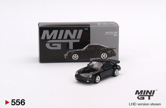 1:64 RUF CTR 1987 -- Black -- Mini GT Porsche