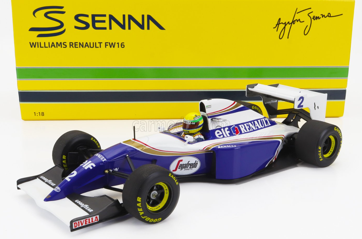 1:18 1994 Ayrton Senna -- Pacific GP -- Williams FW16 -- Minichamps F1