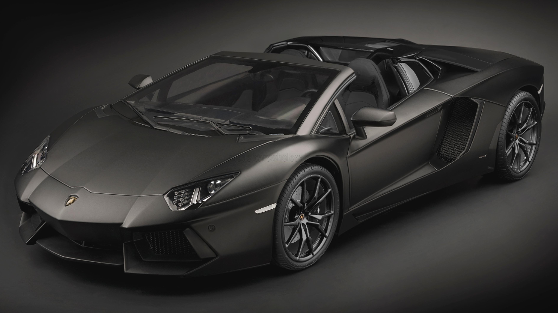 1:8 Lamborghini Aventador LP700-4 Roadster -- Nero Nemesis (Black) --