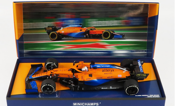 1:18 2021 Daniel Ricciardo -- Italian GP Winner -- Minichamps F1 RARE