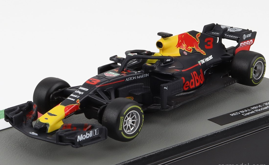 1:43 2018 Daniel Ricciardo -- #3 Aston Martin Red Bull RB14 -- Atlas F 1:43 2018 Daniel Ricciardo -- #3 Aston Martin Red Bull RB14 -- Atlas F