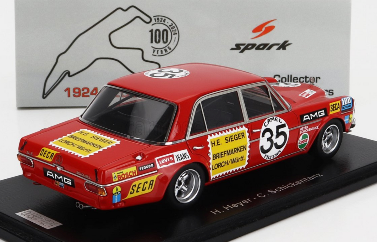1:43 1971 Spa 24h -- #35 Mercedes-Benz AMG 300 SEL -- Spark 100 Years