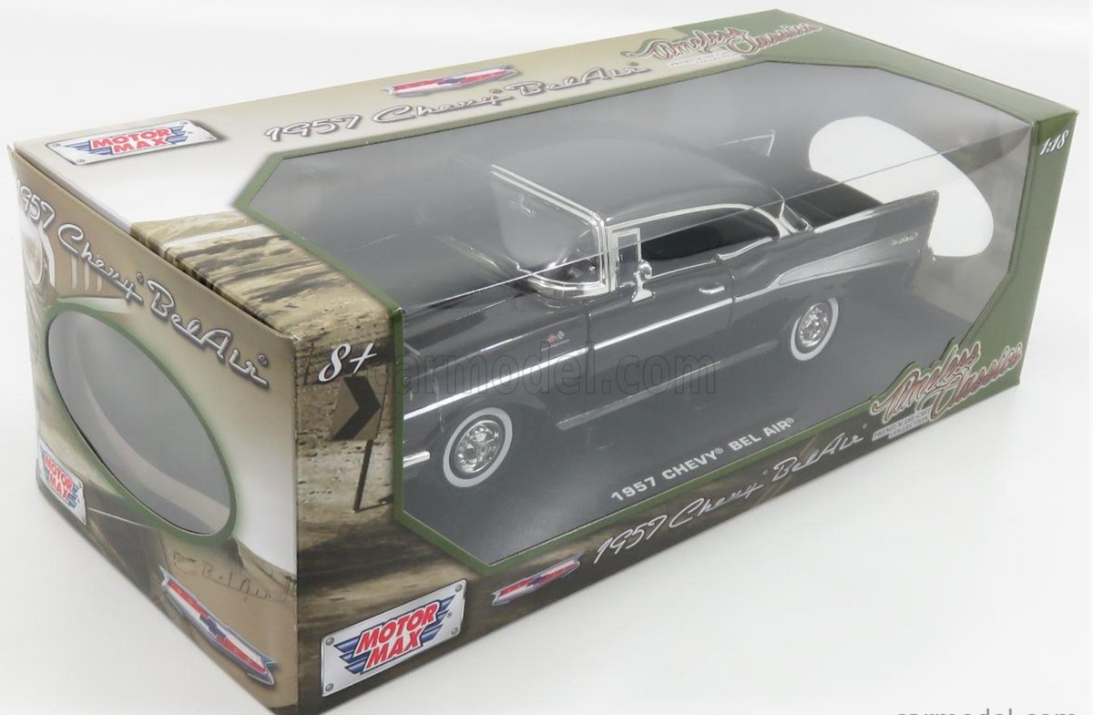 Motor Max 1:18 Diecast 1957 Chevy Bel Air top Timeless Classics-NEW IN BOX