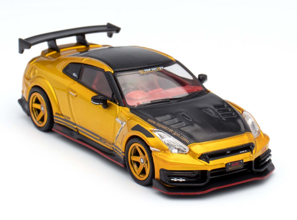 1:64 Nissan GT-R (R35) TOP SECRET -- Gold -- INNO64 Kuala Lumpur Expo