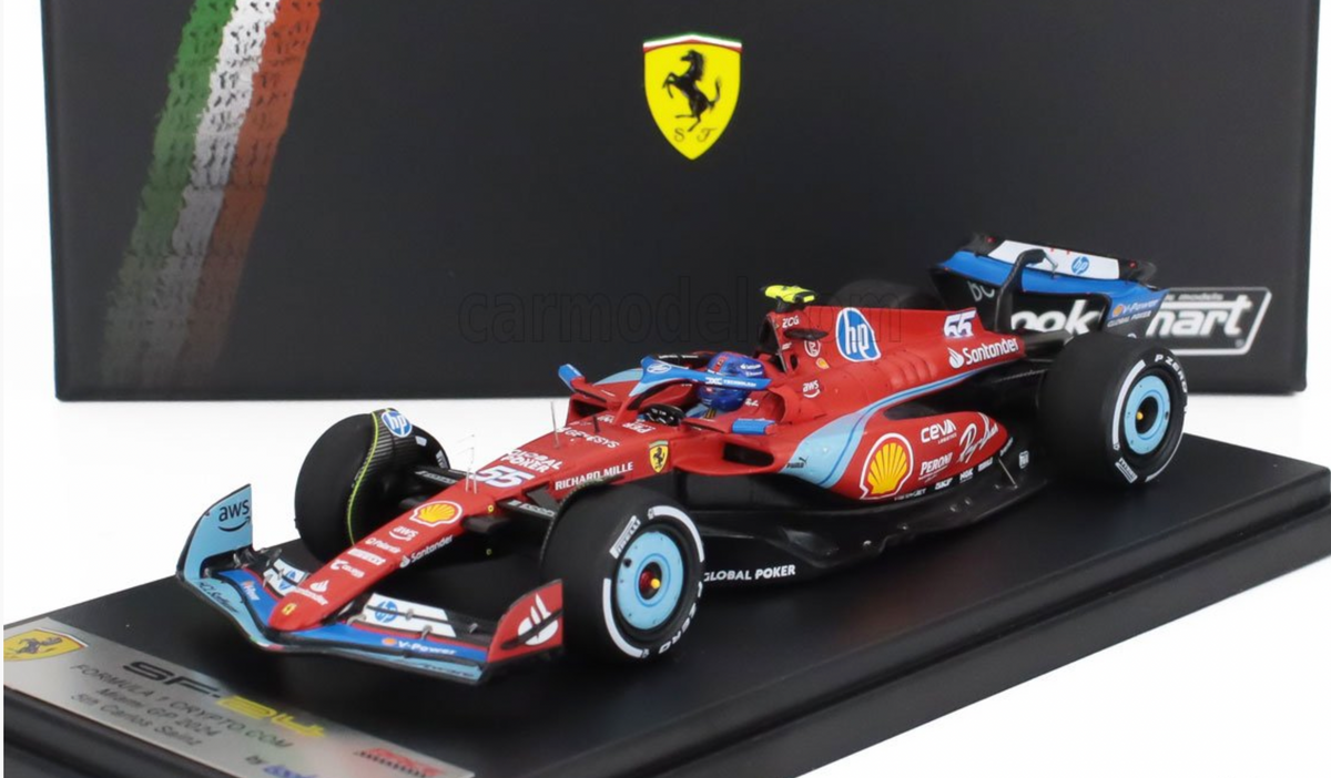 1:43 2024 Carlos Sainz -- #55 Miami GP -- Ferrari SF-24 -- Looksmart F