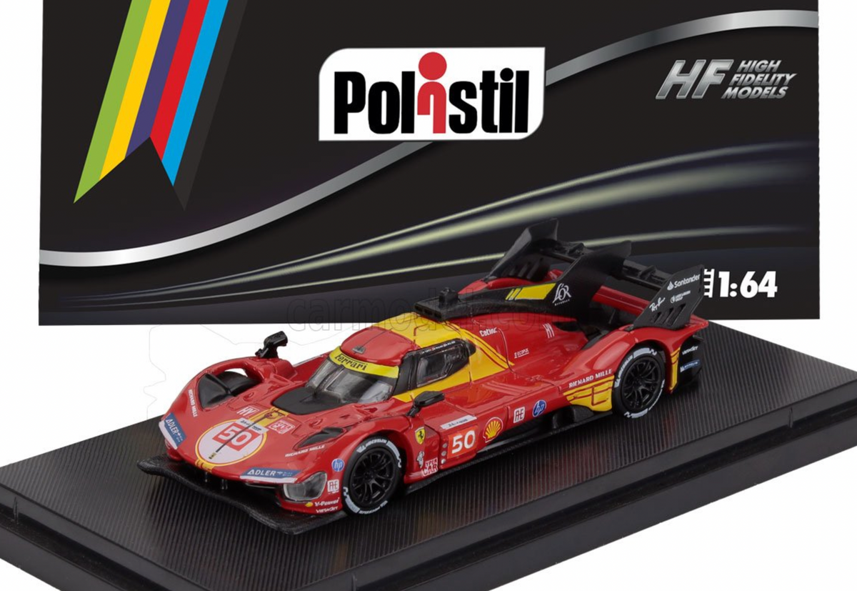 Pre-Order) 1:64 2024 LeMans 24h Winner -- #50 Ferrari 499P -- Polisti