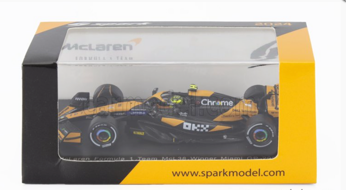 Modèle réduit Mclaren Formula 1 Team Mcl38 No.4 Winner Miami Gp 2024