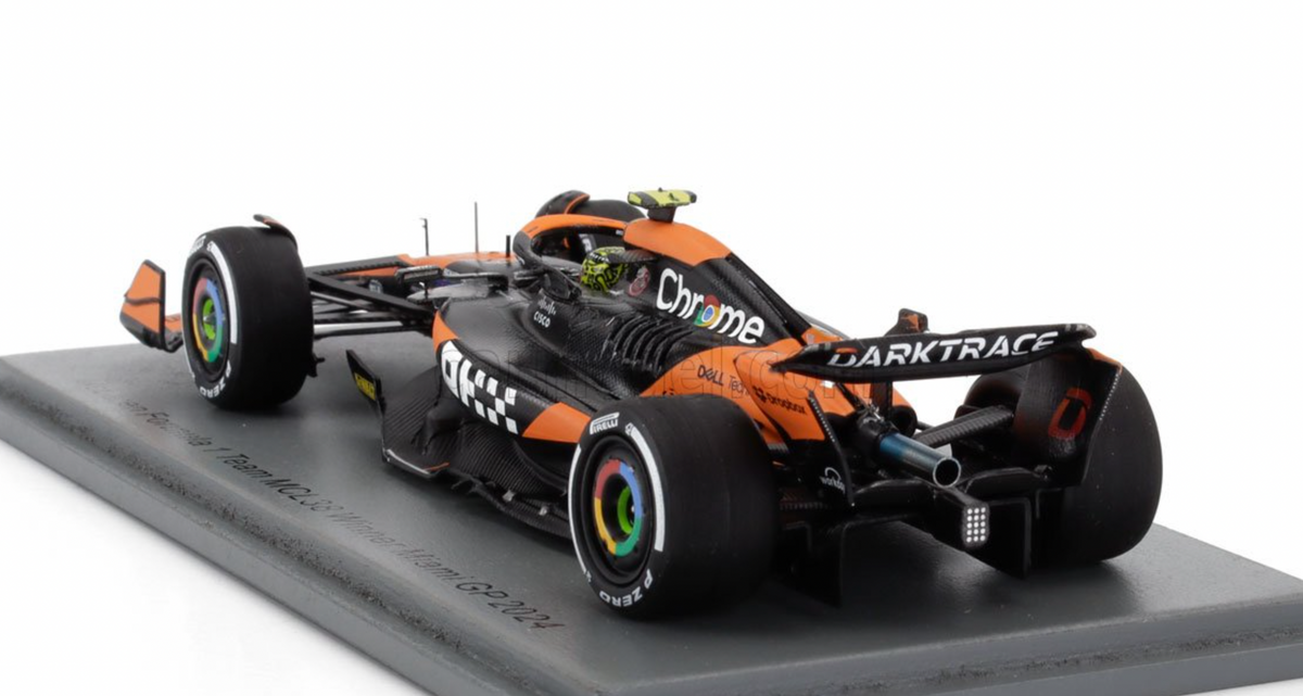 Miniature SPARK 1/43 McLaren MCL38 - Vainqueur GP Miami 2024 (Norris) S9523
