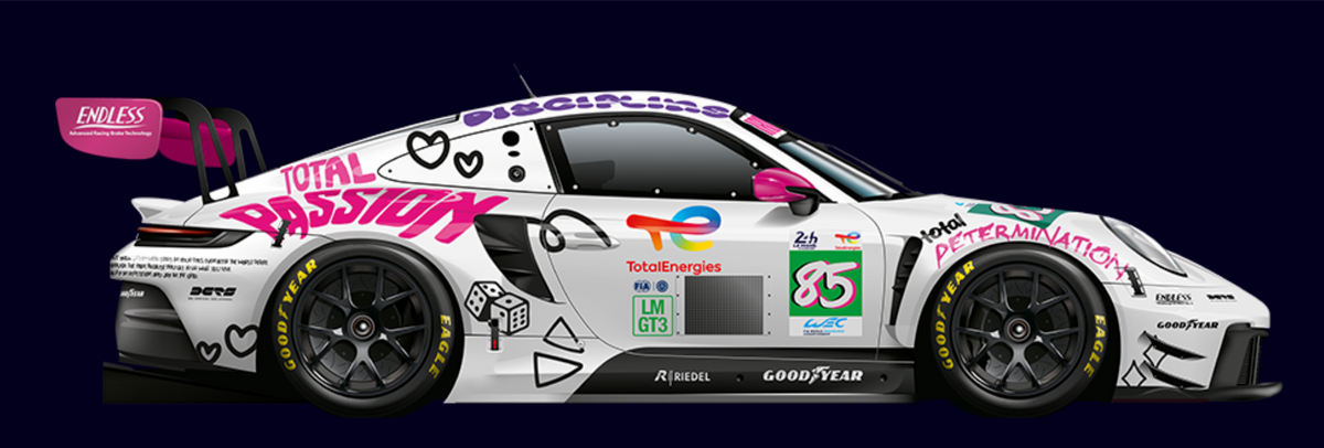 Pre-Order) 1:18 2025 Le Mans 24h -- #85 Iron Dames Porsche