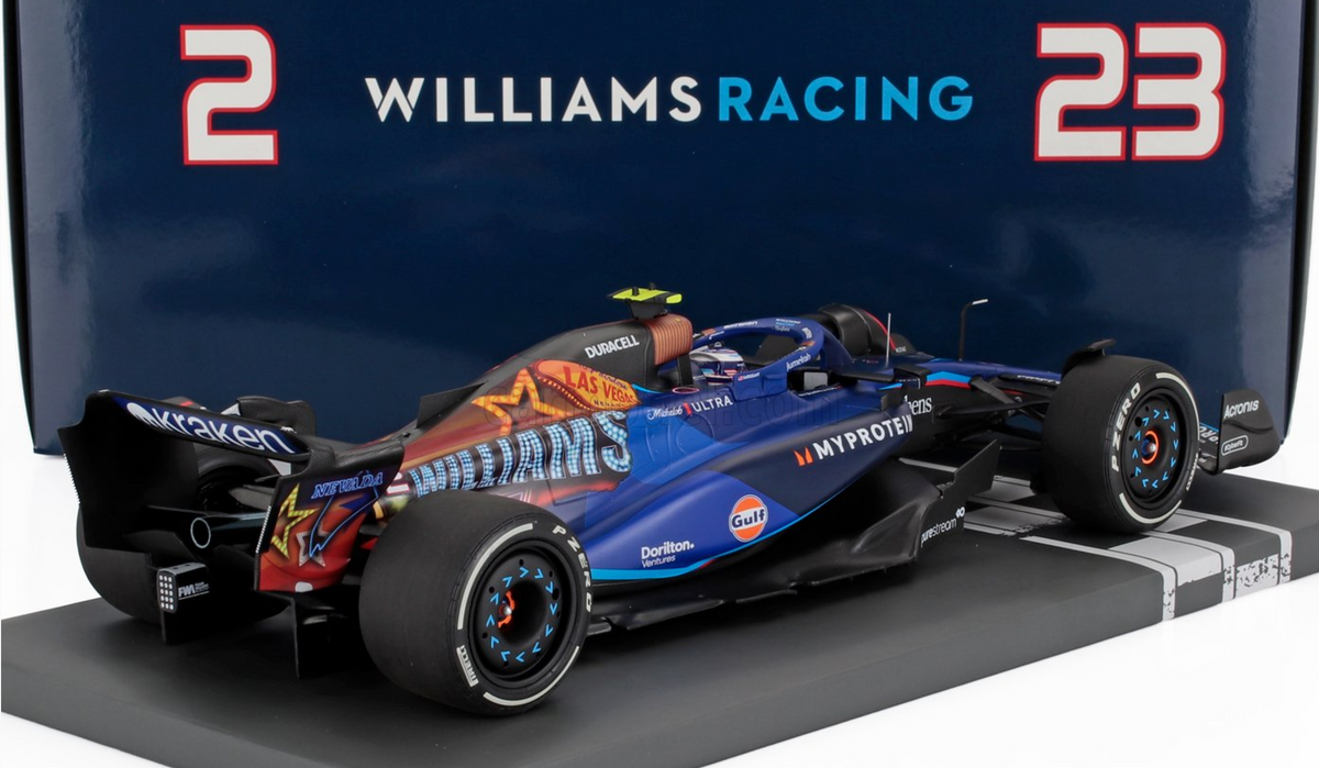 MiniChamps 1:18 - Model Car - Williams FW45 A. Albon Bahrain GP 2023 P 23 MiniChamps 1:18 - Model Car - Williams FW45 A. Albon Bahrain GP 2023 P 23