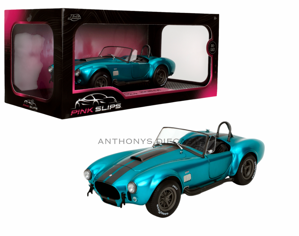 1:18 Shelby Cobra 427 -- Blue Metallic -- JADA: Pink Slips