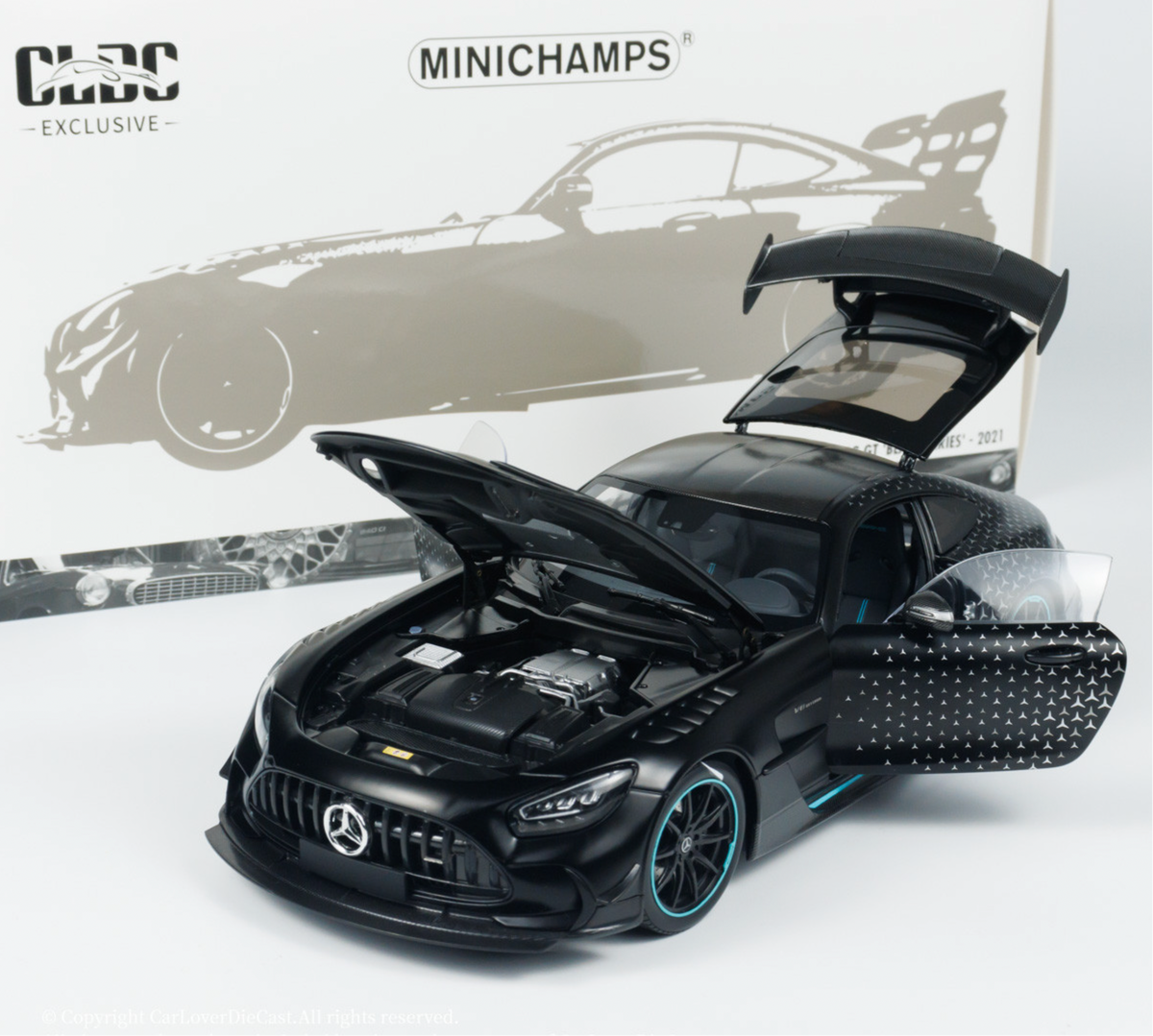 ミニカー MINICHAMPS 1/18 2021 AMG GTR V8 BITURBO 1:18 Mercedes-Benz AMG GT V8 Black Series 2021 -- Black One Edition --