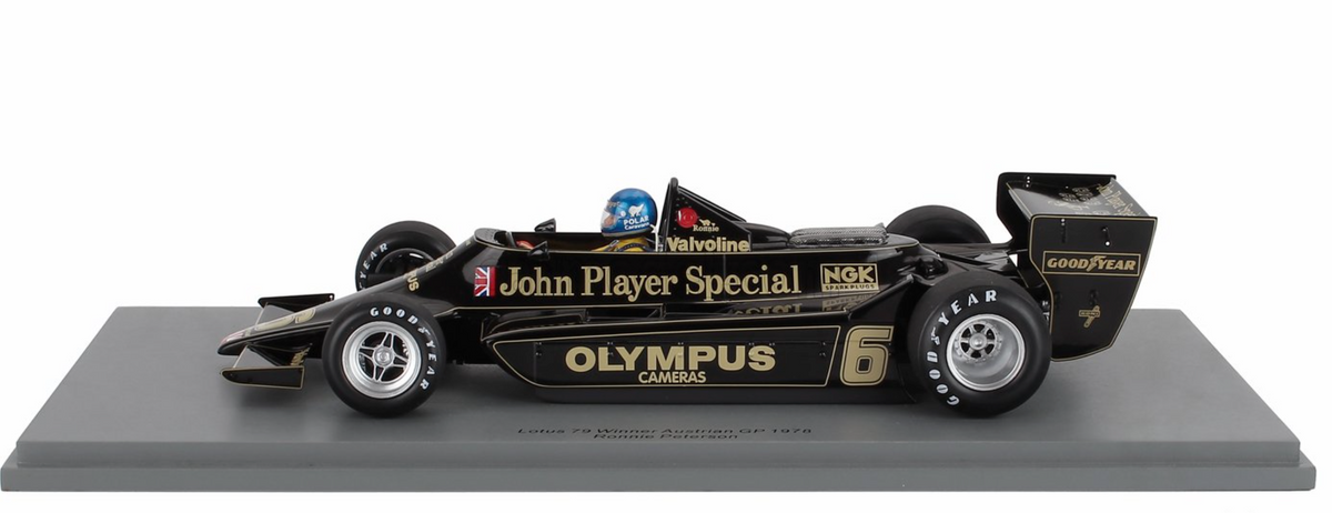 1:18 1978 Ronnie Peterson -- Austrian GP Winner -- #6 Lotus 79 -- Spar