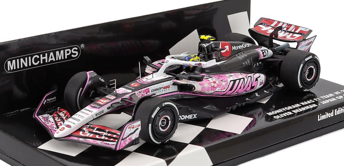 1:43 2025 Oliver Bearman -- Japanese GP -- #87 HAAS VF-25 -- Minichamp