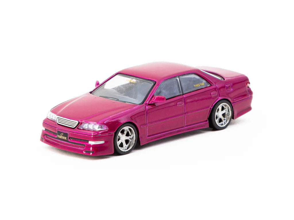 1/64 Tarmac Works トヨタ VERTEX マークII D１風 1:64 Toyota Mark II JZX100 Vertex -- Red Metallic -- Tarmac Works