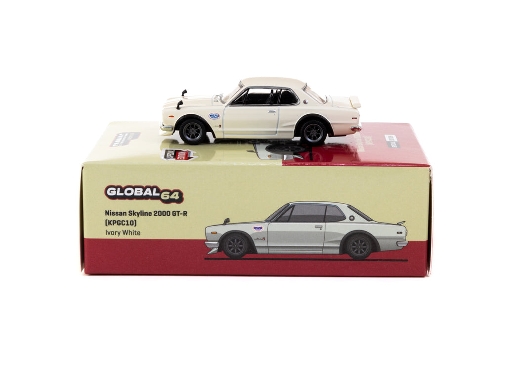 1:64 Nissan Skyline 2000 GT-R (KPGC10) -- Ivory White -- Tarmac Works