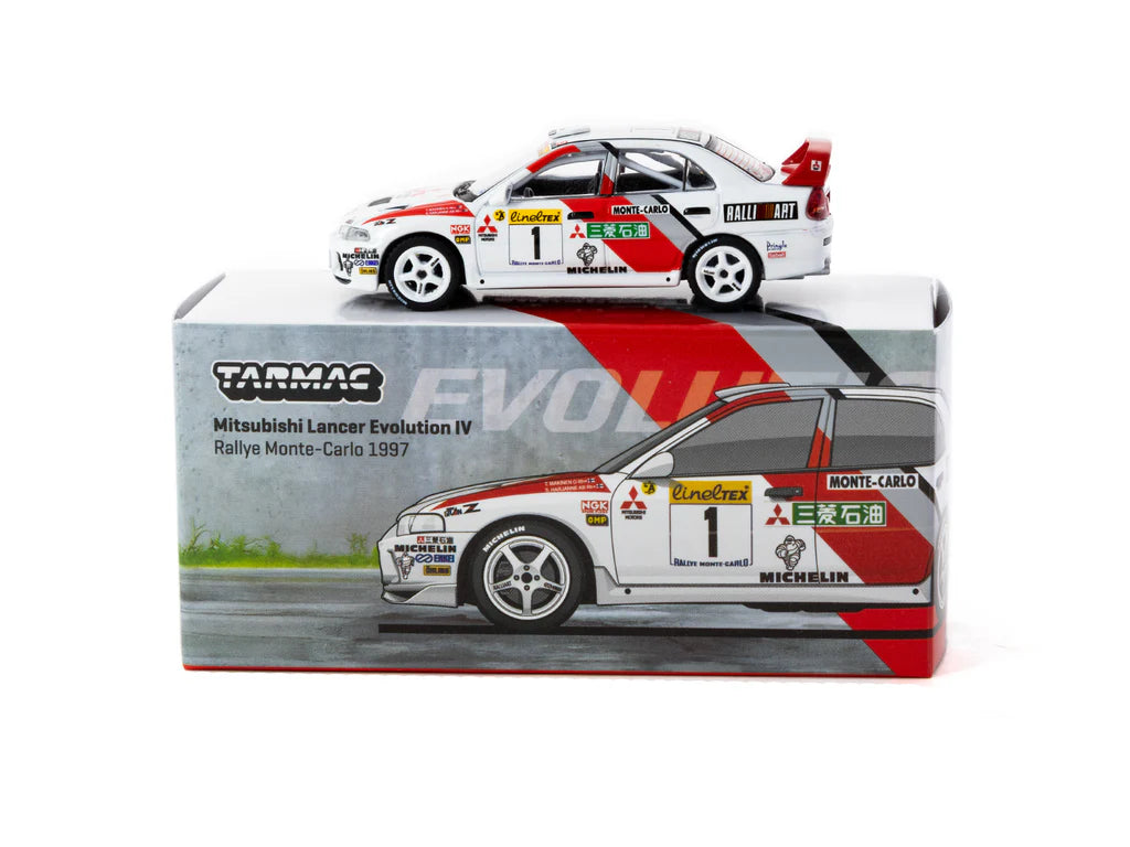 1:64 1997 Rallye Monte-Carlo -- #1 Mitsubishi Lancer GSR Evo IV -- Tar