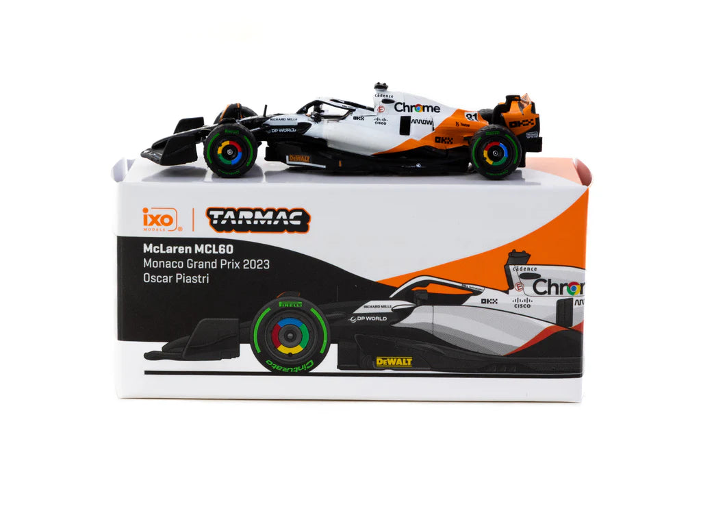 1:64 2023 Oscar Piastri -- Monaco GP -- #81 McLaren MCL60 -- Tarmac Wo