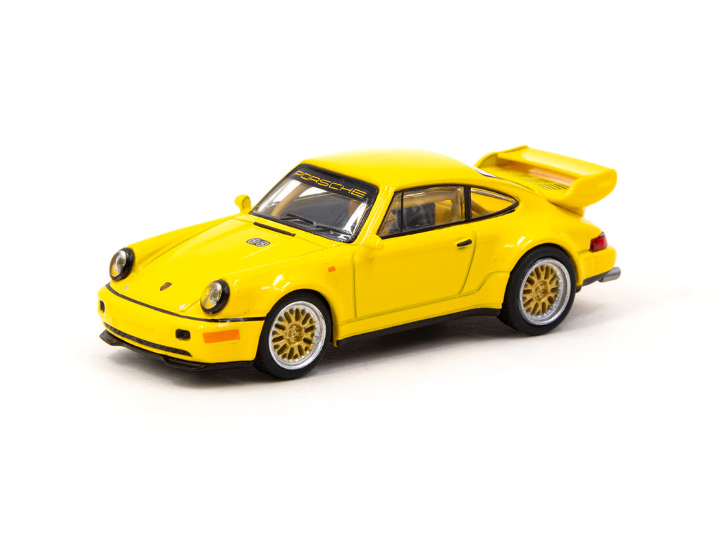 1:64 Porsche 911 RSR 3.8 -- Yellow -- Tarmac Works x Schuco