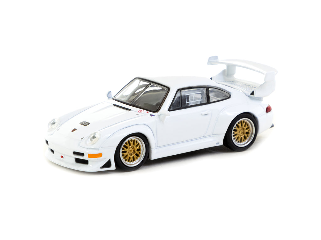 1:64 Porsche 911 GT2 -- White -- Tarmac Works x Schuco
