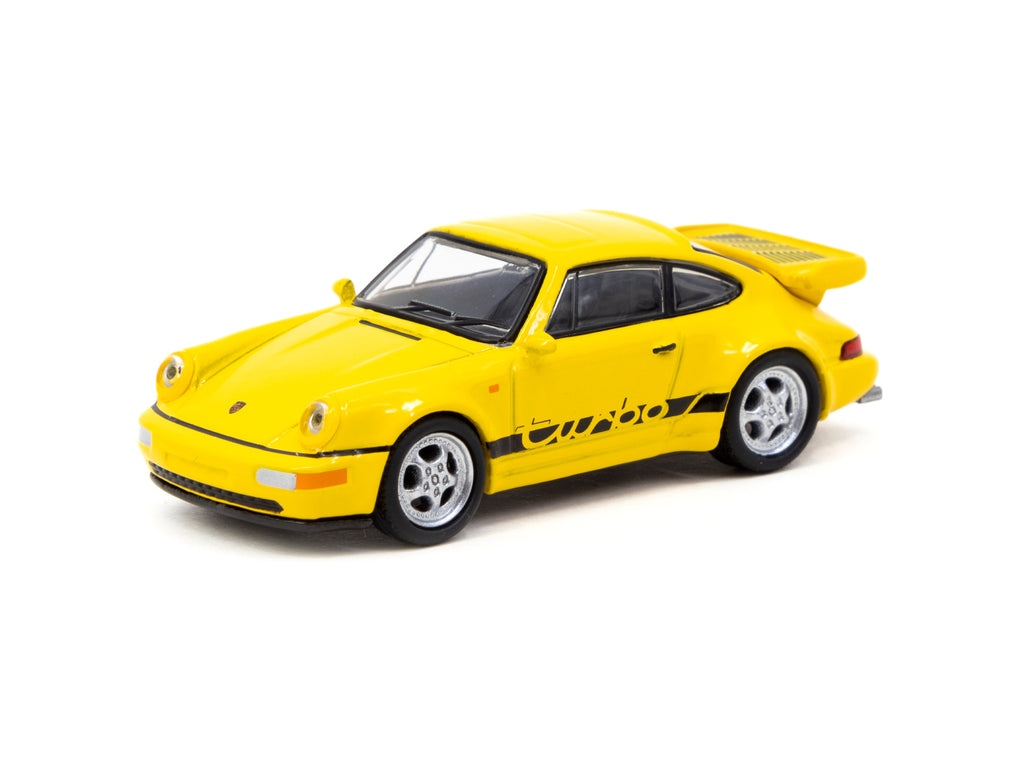 1:64 Porsche 911 Turbo -- Yellow -- Tarmac Works x Schuco