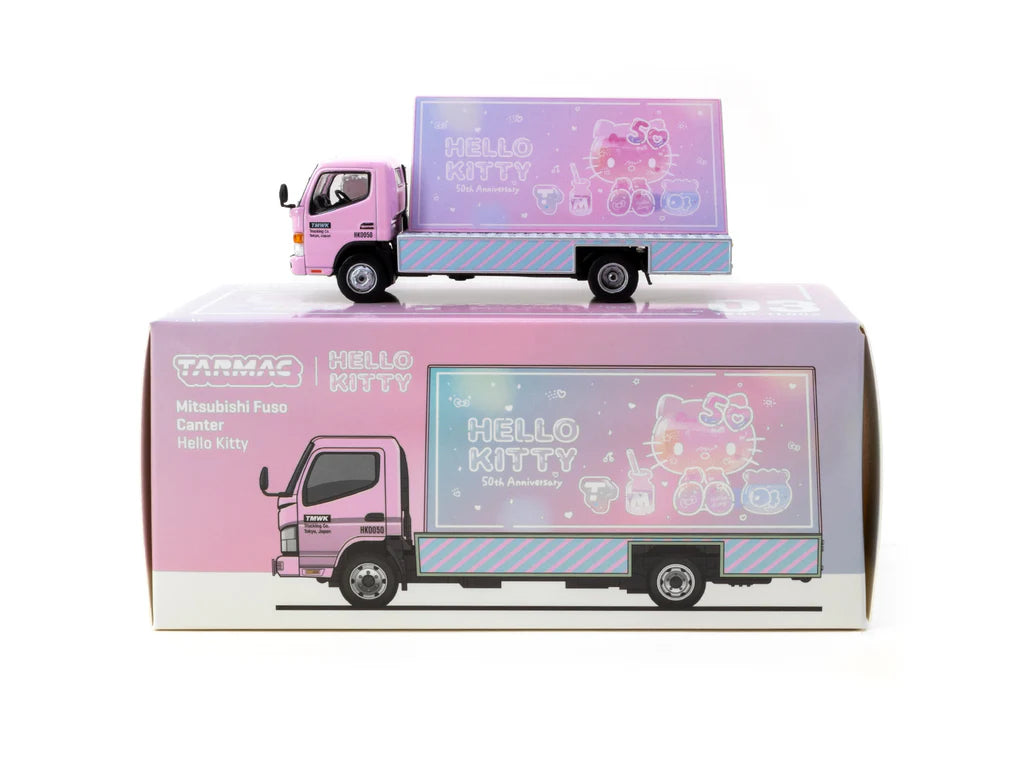 1:64 Mitsubishi Fuso Canter Truck -- Hello Kitty Billboard -- Tarmac W