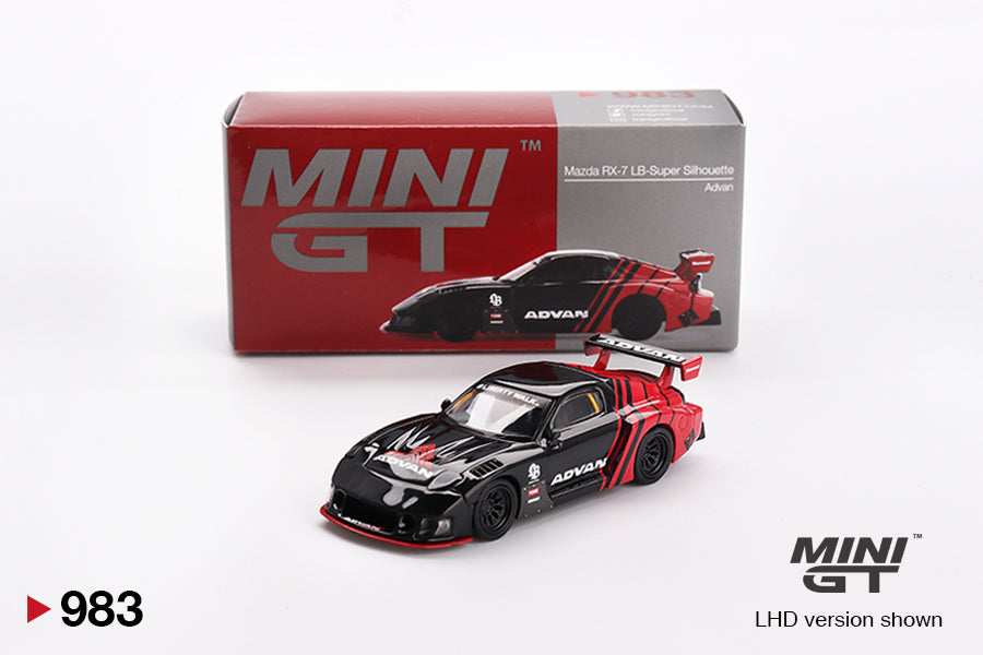 1:64 Mazda RX-7 LB-Super Silhouette -- ADVAN -- Mini GT MGT00983