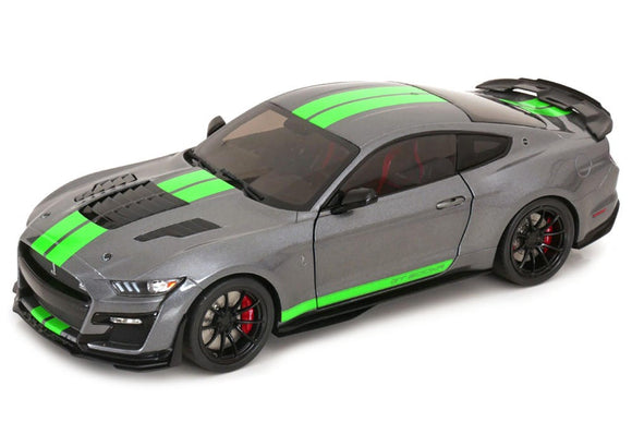 1:18 2023 Shelby Mustang GT500 KR -- Grey w/Green Stripes -- Solido Ford