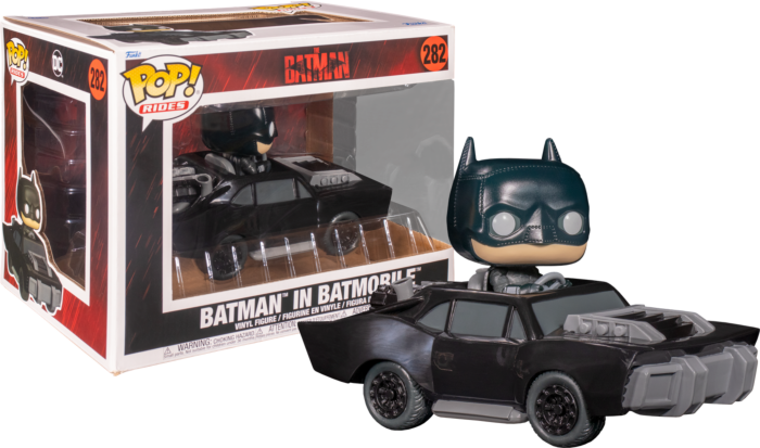 Batman in 2022 Batmobile -- Pop! Vinyl Rides -- Funko Movie Figurines
