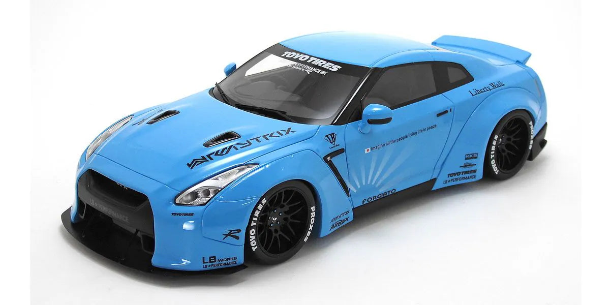 1:18 Nissan R35 GTR LB Works -- Baby Blue -- GT Spirit GTS008KJ