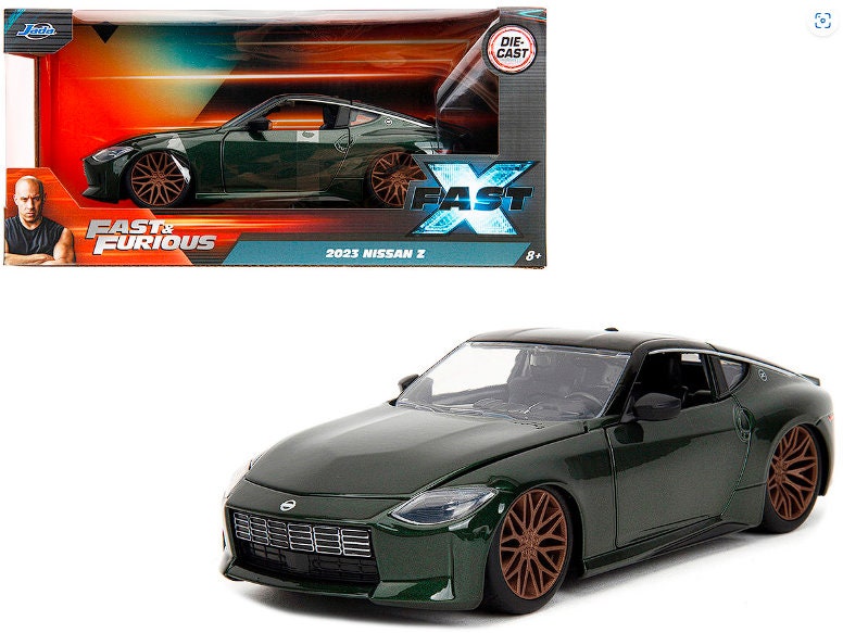 1:24 2023 Nissan Fairlady Z -- Dark Green Metallic -- Fast & Furious X