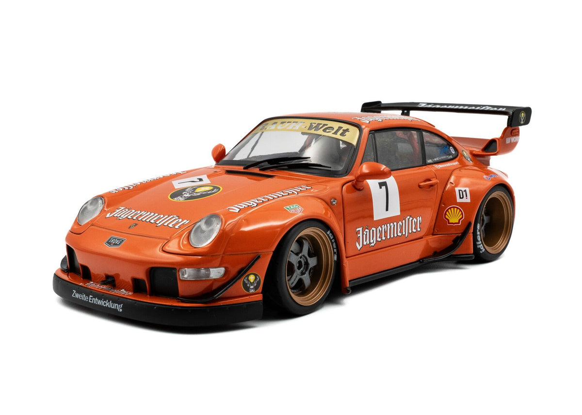 1:18 RWB 930 (Porsche 911) -- Jagermeister Orange -- Solido