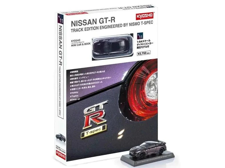 1:64 Nissan GT-R R35 T-Spec Track w/Book -- Midnight Purple