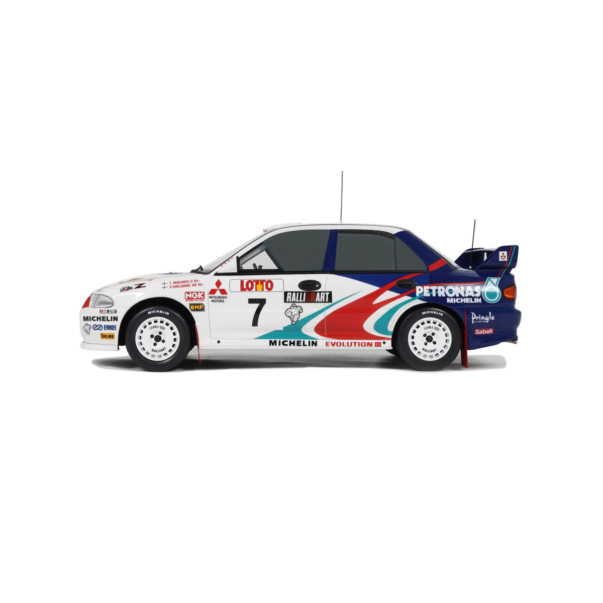 Mitsubishi Lancer EVO III, Rally Australia, #7, T.Makinen, 1:18, Ottomobile dans sa boite 110 euro - Collection