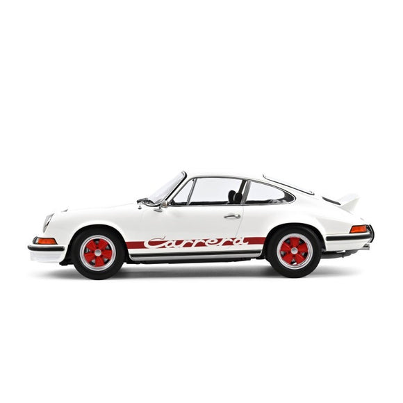 (Pre-Order) 1:12 Porsche 911 Carrera RS 2.7 Coupe 1973 -- White/Red -- Norev