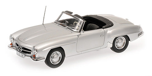 1:18 1955 Mercedes-Benz 190 SL (W121) -- Silver -- Minichamps