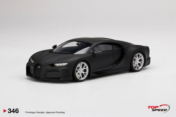 1:18 Bugatti Chiron Super Sport 300+ Test Car -- Matte Black -- TopSpeed Model